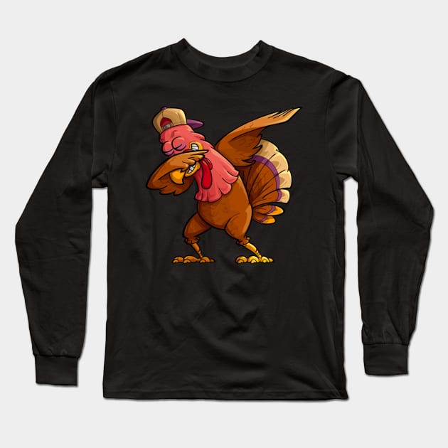 Dabbing Turkey 1Give your design a name! Long Sleeve T-Shirt by RahimKomekow